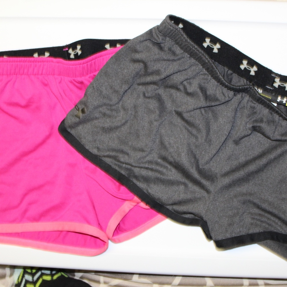 2 Pairs Under Armour athletic shorts